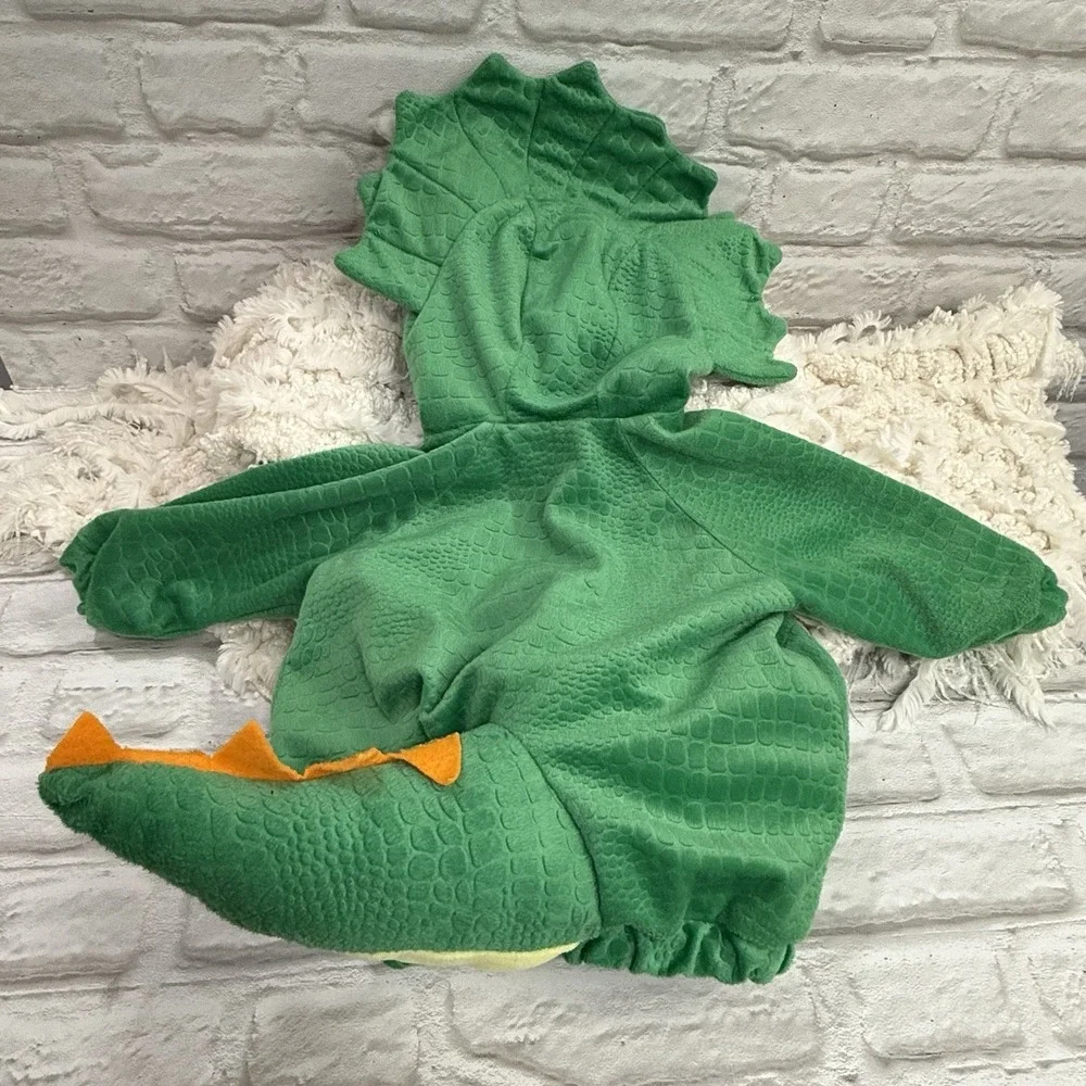 Halloween Baby Triceratops Costume Plush Hooded Pullover 6-12m  Quick Handling!!